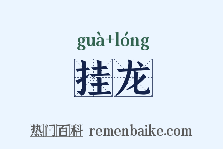 挂龙是什么意思的图片